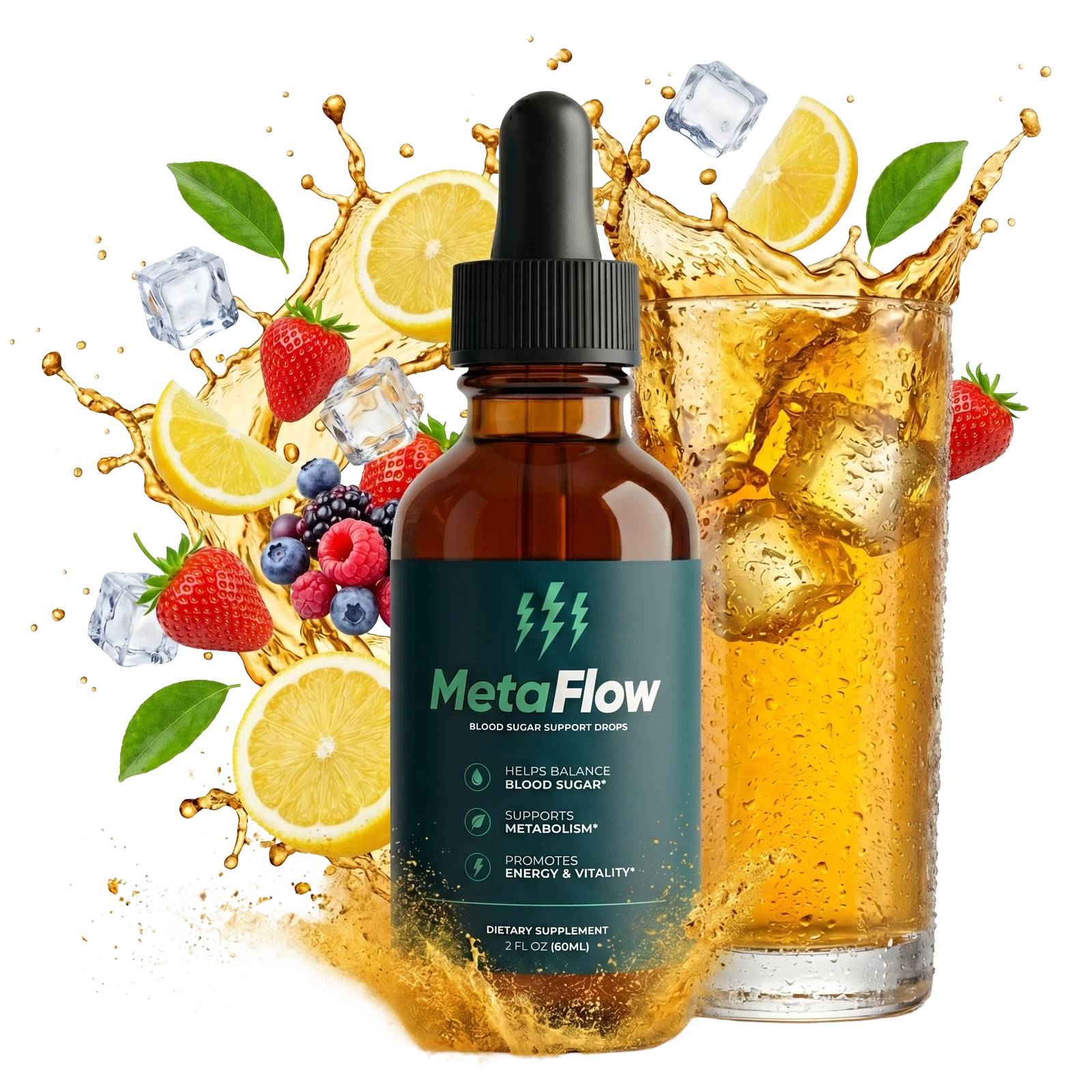 MetaFlow supplement bottle